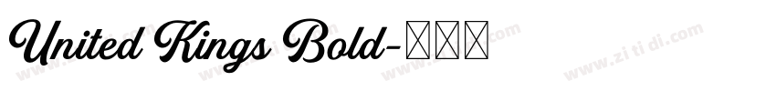United Kings Bold字体转换
